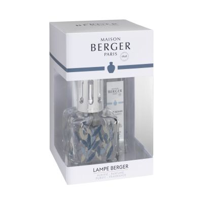 Lampe Berger / Glacon Piuma / cofanetto / vetro / con 250 ml Caresse de Coton