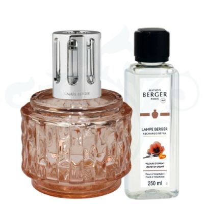 Lampe Berger / Variation Nude / cofanetto / vetro / con 250ml Velours d’Orient