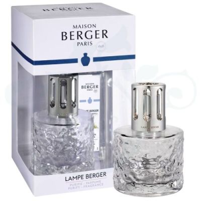 Lampe Berger / Mirage - Trasparente / cofanetto / vetro / con 250ml Thé Blanc Pureté