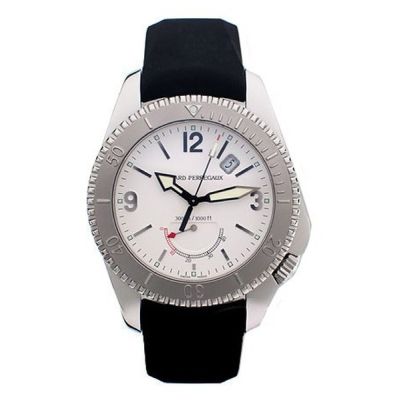 Girard Perregaux Sea Hawk II / orologio uomo / quadrante bianco / cassa acciaio / cinturino pelle nera