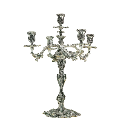 Pampaloni / Past Perfect / candelabro 5 fiamme / argento sterling 925