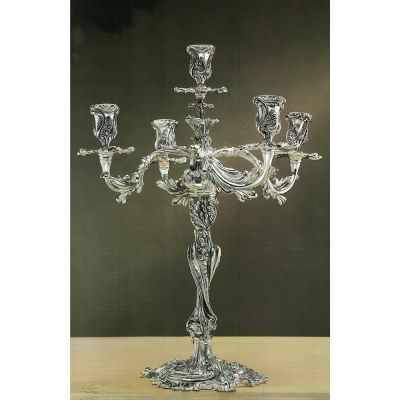 Pampaloni / Past Perfect / candelabro 5 fiamme / argento sterling 925