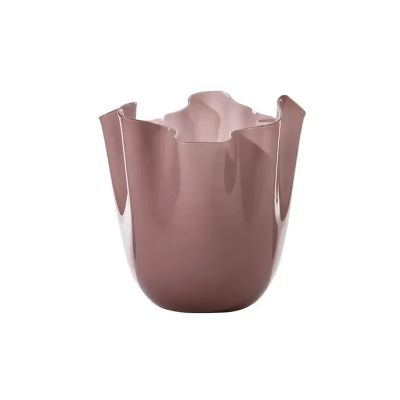 Venini / Fazzoletto / vaso / ametista / vetro opalino soffiato e lavorato a mano
