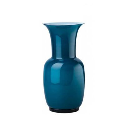 Venini / Opalino / vaso / orizzonte, interno lattimo / vetro soffiato lavorato a mano
