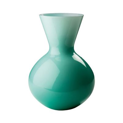 Venini / Idria / vaso / verde menta / vetro soffiato lavorato a mano