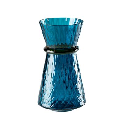 Venini / Tiara / vaso / orizzonte, filo ambra / vetro soffiato lavorato a mano
