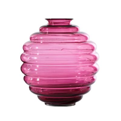Venini / Dèco / vaso / magenta / vetro soffiato lavorato a mano