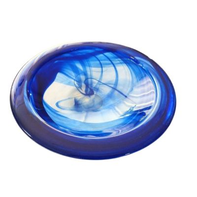 Kosta Boda / Atoll / centrotavola / vetro / blu