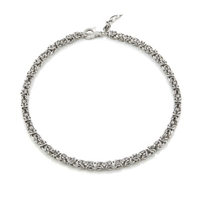 Giovanni Raspini / Catene / collana mini maglia bizantina / argento
