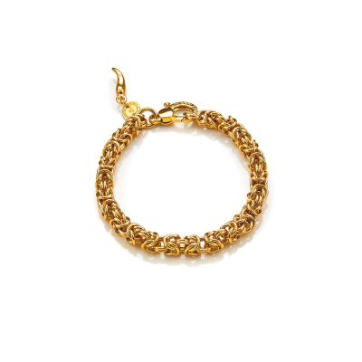Giovanni Raspini / Catene / bracciale mini bizantina / argento dorato