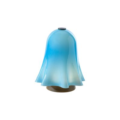 Venini / Fantasmino / lampada da tavolo / acquamare, interno lattimo / vetro soffiato lavorato a mano