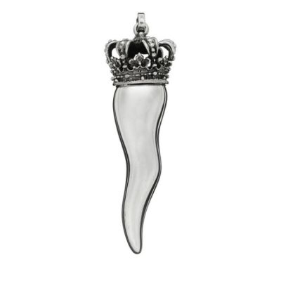 Giovanni Raspini / Charms / ciondolo corno medio corona / argento