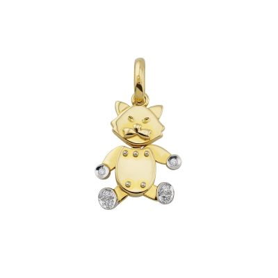 Pomellato / Tradizionale / ciondolo gatto medio / oro giallo e diamanti