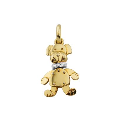 Pomellato / Tradizionale / ciondolo cane medio / oro giallo e diamanti