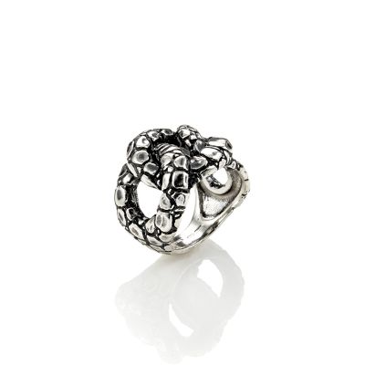 Giovanni Raspini / Animalier / anello Coccodrillo / argento