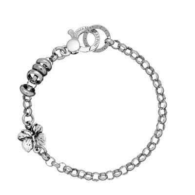 Giovanni Raspini / Charms / bracciale base Roulette Farfalla / argento