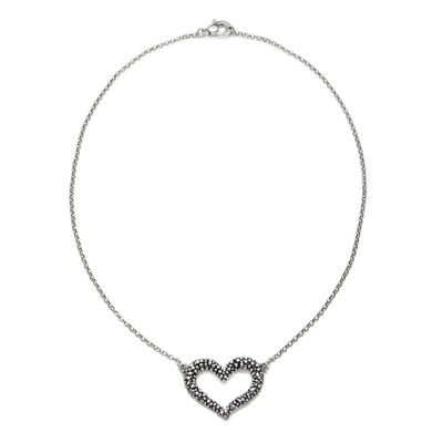 Giovanni Raspini / Cuori e Monete / collana swing cuore 45 cm / argento