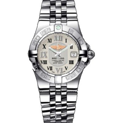 Breitling Galactic 30 / orologio donna / quadrante argentato / cassa e bracciale acciaio