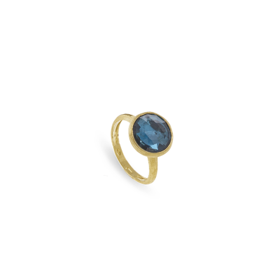 Marco Bicego / Jaipur / anello / oro giallo e topazio blu London
