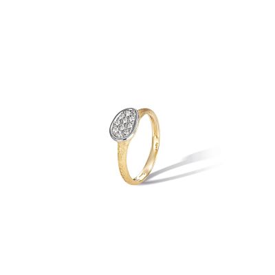Marco Bicego / Lunaria / anello / oro giallo e bianco con diamanti