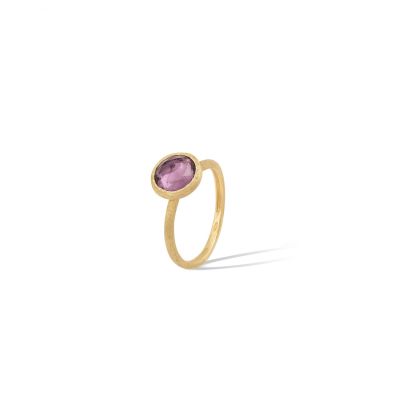 Marco Bicego / Jaipur Color / anello mini / oro giallo e ametista viola