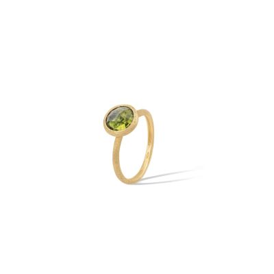 Marco Bicego / Jaipur Color / anello mini / oro giallo e peridoto verde