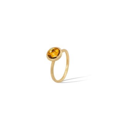 Marco Bicego / Jaipur Color / anello mini / oro giallo e quarzo giallo