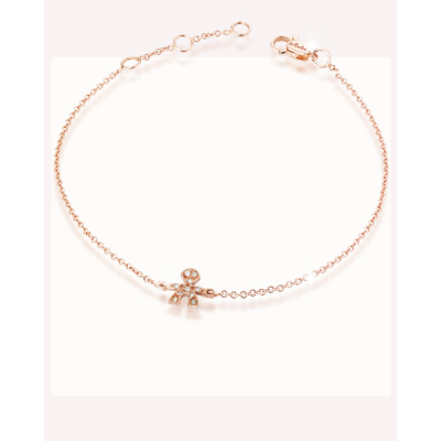 leBebé / Le Briciole / bracciale maschietto / oro rosa e diamanti