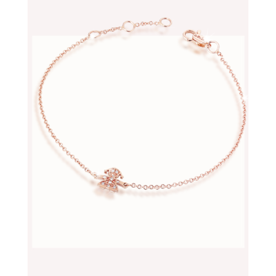 leBebé / Le Briciole / bracciale femminuccia / oro rosa e diamanti