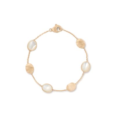 Marco Bicego / Siviglia / bracciale con ovaline / oro giallo e madreperla