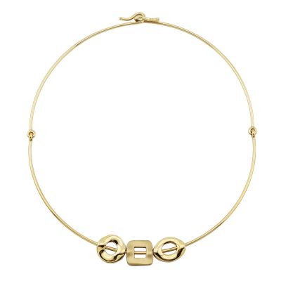 Pomellato / collana 12 cm / oro giallo lucido e sabbiato