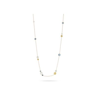 Marco Bicego / Jaipur / collana 41,5 cm / oro giallo, topazio blu London e topazio azzurro