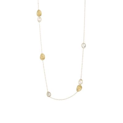 Marco Bicego / Lunaria / collana 100 cm / oro giallo e madreperla bianca