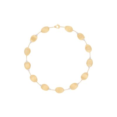 Marco Bicego / Lunaria / collana girocollo rolò 43 cm / oro giallo e bianco con diamanti