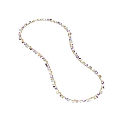 Marco Bicego / Paradise / collana 92 cm / oro giallo, topazi sky e pietre multicolore