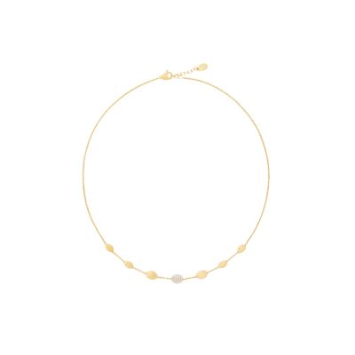 Marco Bicego / Siviglia / collana collier con ovaline / oro giallo e diamanti