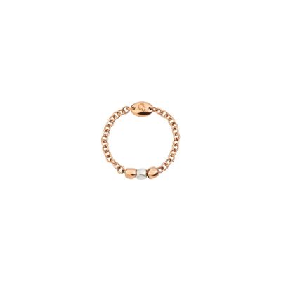 DoDo / Mini Granelli / anello / oro rosa 9 kt e argento