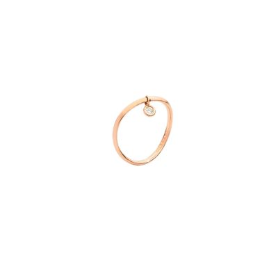 DoDo / Essentials / anello / oro rosa 9 kt con diamante