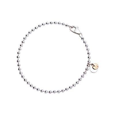 DoDo / Bollicine / bracciale / argento e oro rosa 9 kt