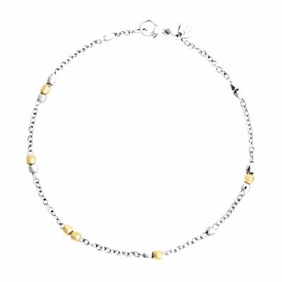 DoDo / Granelli / bracciale rosario / argento e oro giallo 18 kt