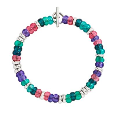 DoDo / Rondelle / bracciale / argento / viola