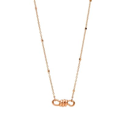 DoDo / Nodo / collana choker 40 cm / oro rosa 9 kt