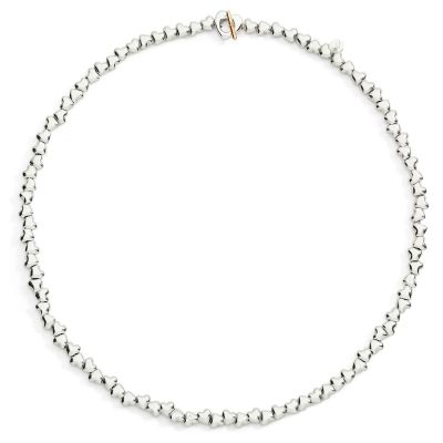 DoDo / Cuore / collana con componenti / argento e oro rosa 9 kt