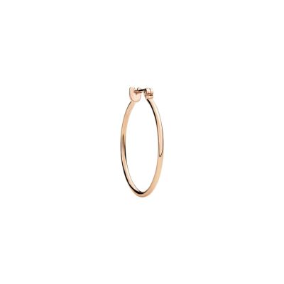 DoDo / Essentials / mono orecchino hoop cerchio grande / oro rosa 9 kt