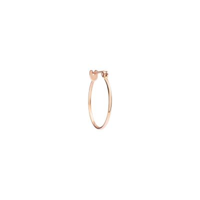 DoDo / Essentials / mono orecchino hoop cerchio piccolo / oro rosa 9 kt