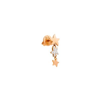 DoDo / Stellina / mono orecchino prezioso / oro rosa 9 kt e diamanti