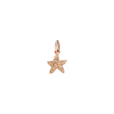 DoDo / Stellina / charm prezioso / oro rosa 9 kt e diamanti brown