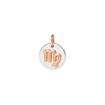 DoDo / Zodiaco / ciondolo vergine / oro rosa 9 kt e argento