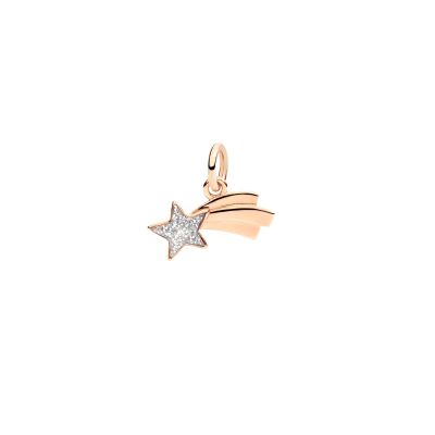 DoDo / Stella Cometa / charm stella / oro rosa 9 kt e smalto glitter