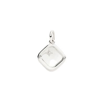 DoDo / Charm / ciondolo sigillo / argento e diamante bianco